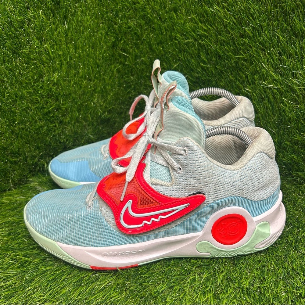 Nike‎ KD Trey 5 IX Basketball Shoes Light Blue Crimson CW3400-400 Mens